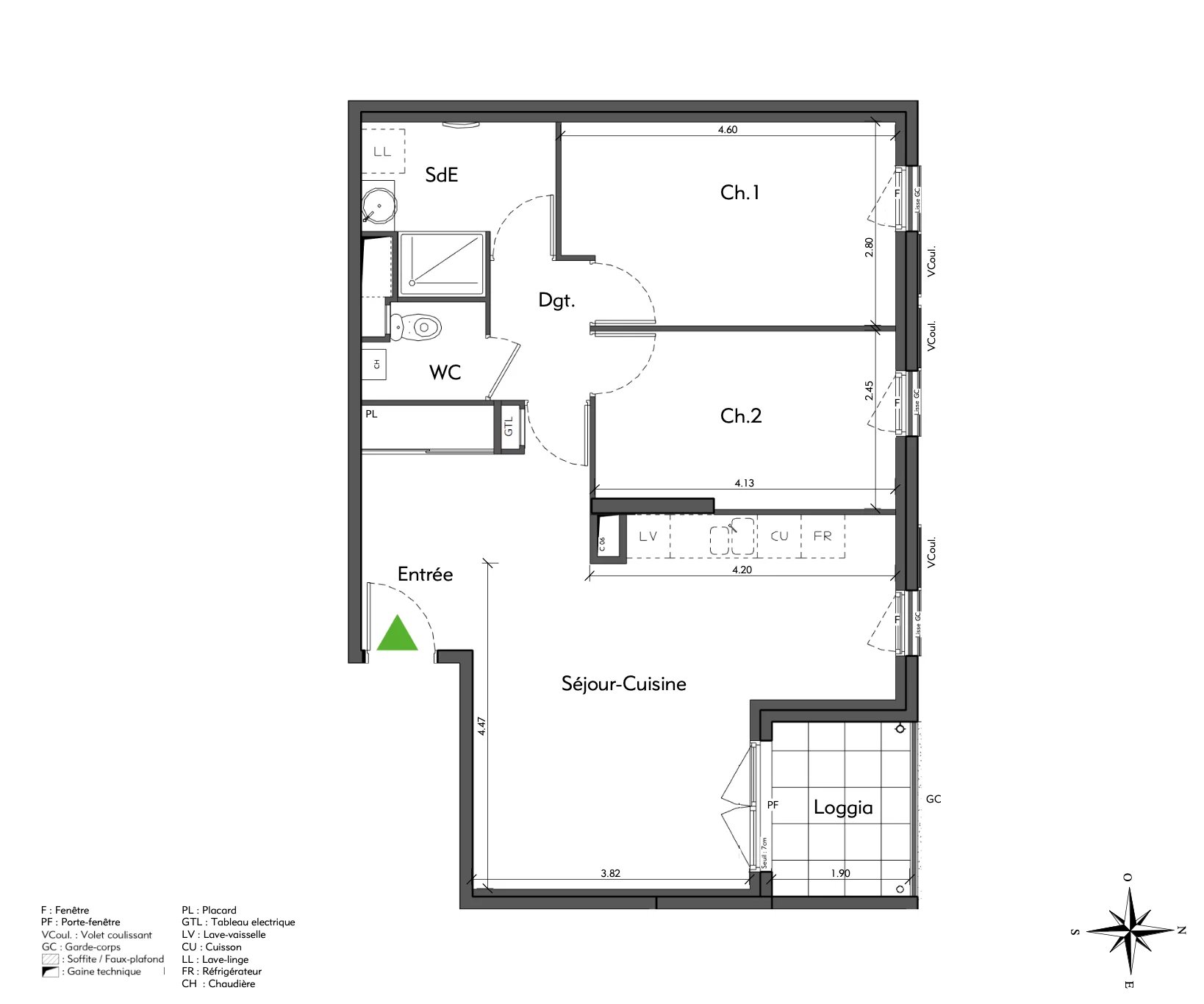 Appartement T3 – Hyper centre